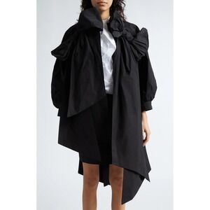New! SIMONE ROCHA Bow-Detailing Asymmetric Jacket Black‎ Medium $3035